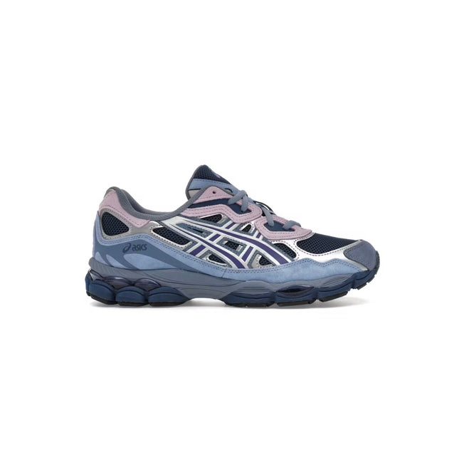 Sneakers Gel-NYC Argenté Bleu & Rose