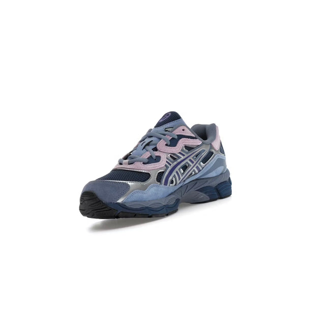 Sneakers Gel-NYC Argenté Bleu & Rose